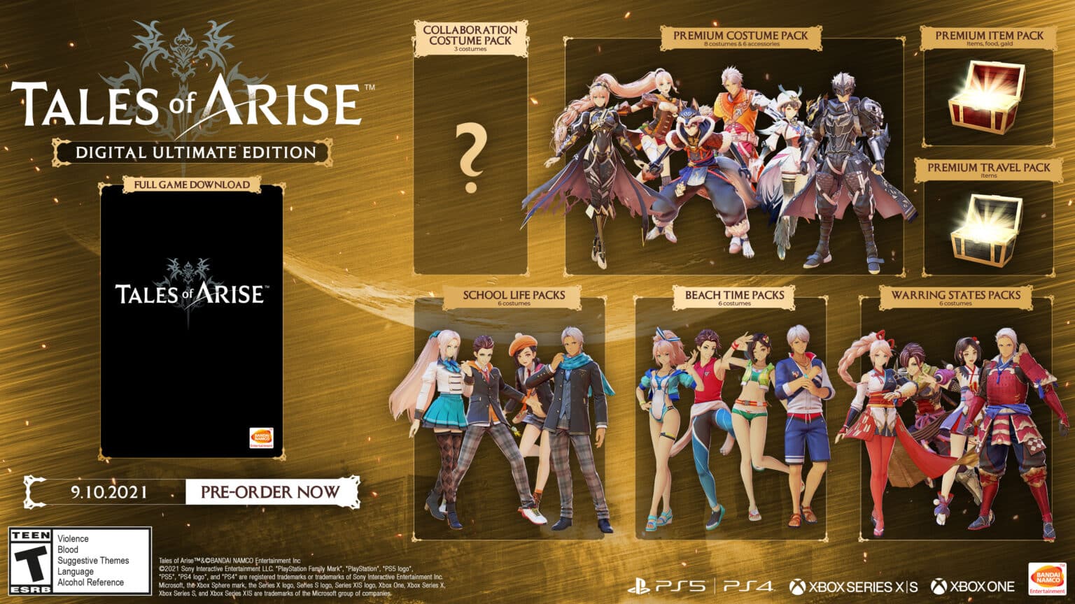 Tales of Arise coming to Xbox Series and PS5 — Infinite Start