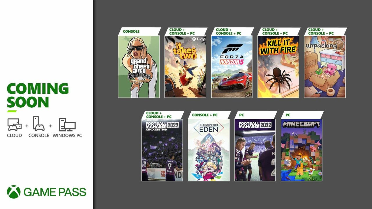 Xbox Game Pass adds Grand Theft Auto San Andreas - The Definitive Edition, It Takes Two, and more
