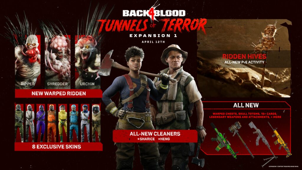 Back 4 Blood 'Tunnels of Terror' expansion launches April 12