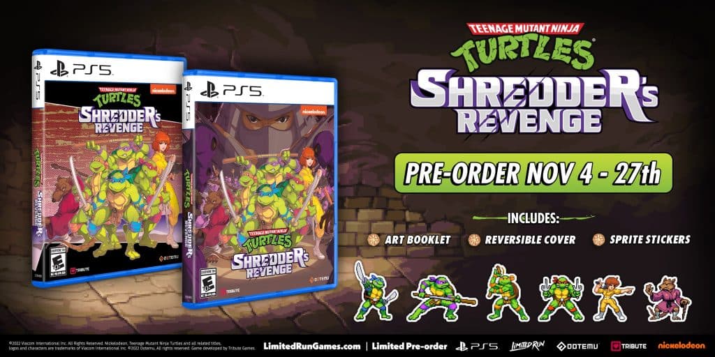 Teenage Mutant Ninja Turtles Shredder's Revenge Releases for PlayStation on November 15