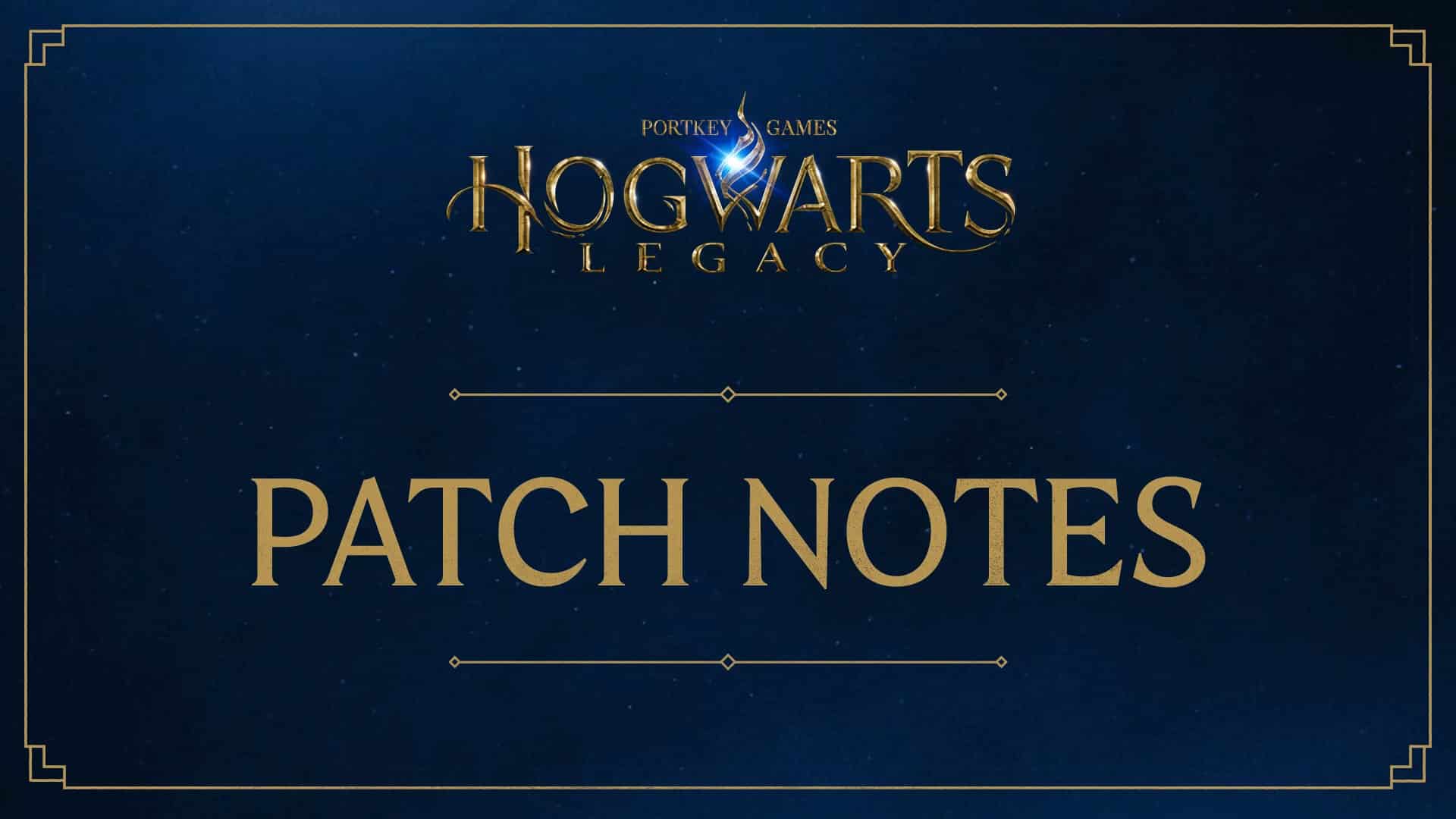 Hogwarts Legacy March 8th Patch Notes released
