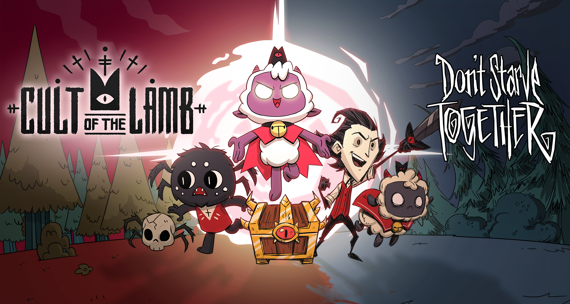 Cult of the Lamb and Don't Starve Together Collaboration Now Available